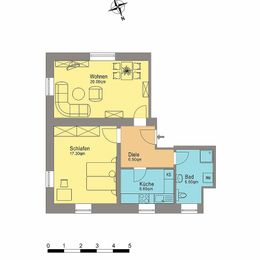 Grundriss Whg 1